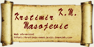 Krstimir Mašojević vizit kartica